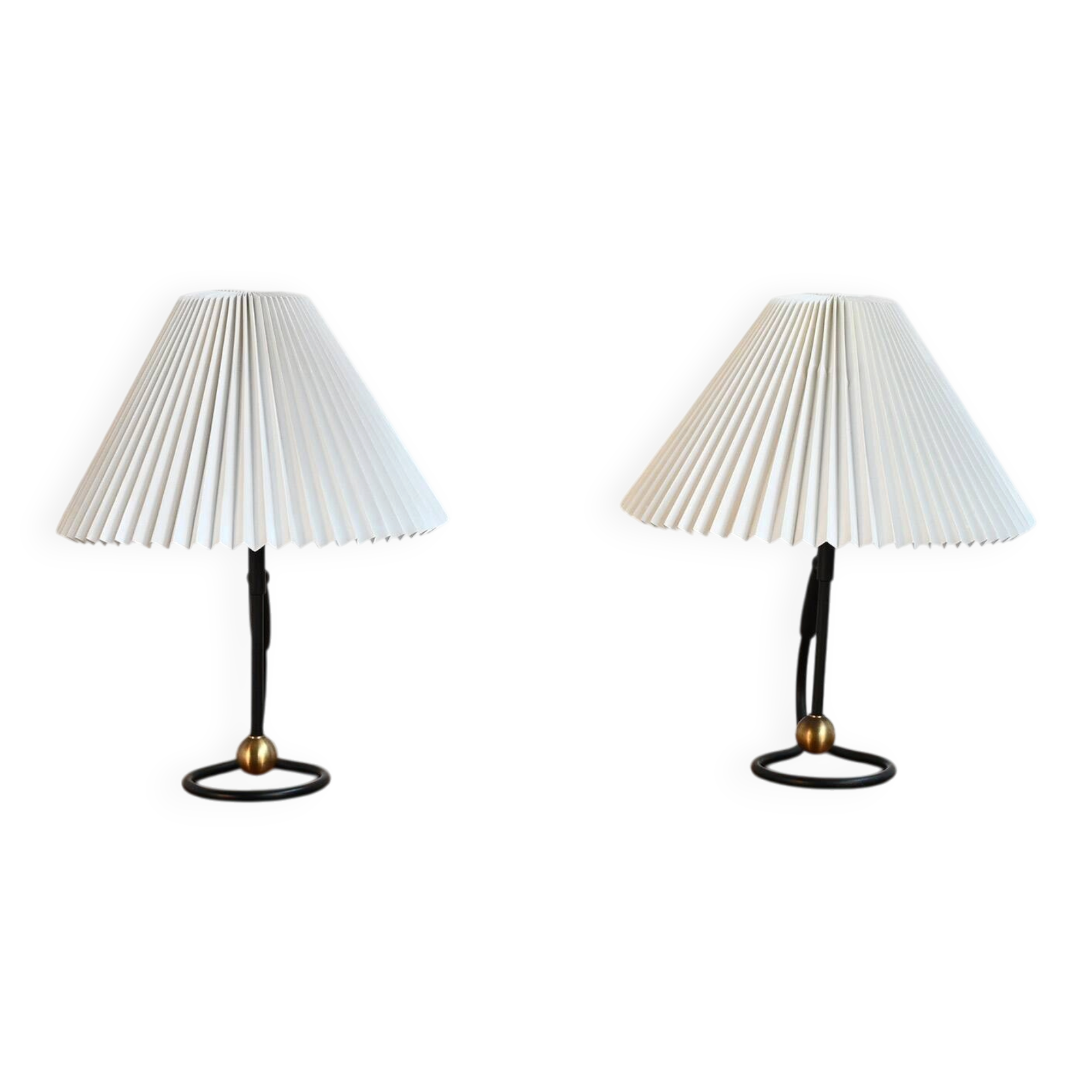Pair of “Kip-Lamp” lamps by Kaare Klint for Le Klint, 1940s