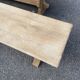 Pair of benches style monastery in raw solid wood