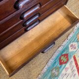 Vintage wooden architect's professional furniture