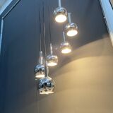 chrome 6 ball sphere lamp 1960s