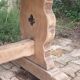 Solid wood farmhouse table, 220 cm long
