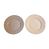 Lot de deux plats porcelaine de Limoges