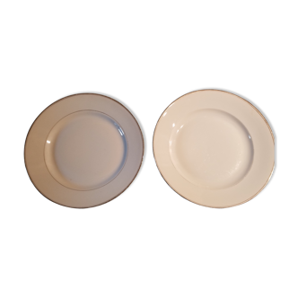 Lot de deux plats porcelaine de Limoges