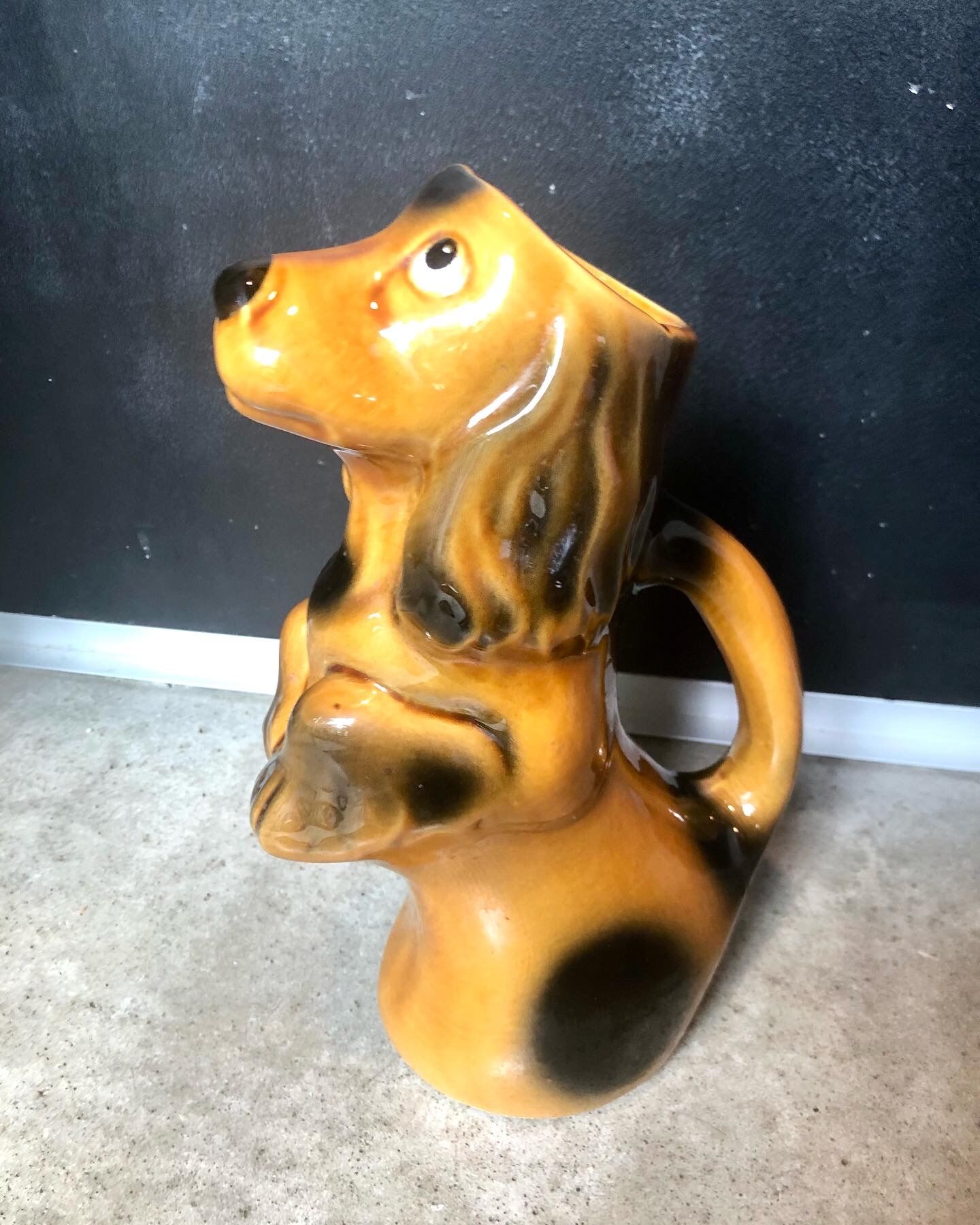 Ceramic dog pitcher