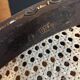 Antique Thonet bench in bent wood and caning, signed.
