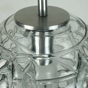 No. 2 of 2 - elegant doria pendant lamp clear and smoke grey 60s 70s