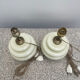 Pastel yellow opaline lamp