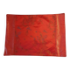 Set of 6 small table napkins in red brocade.