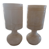 All-alabaster lamps
