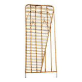 Rattan coat rack