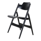 Black Mid Century “SE18” folding chair by Egon Eiermann for Wilde + Spieth
