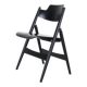 Black Mid Century “SE18” folding chair by Egon Eiermann for Wilde + Spieth