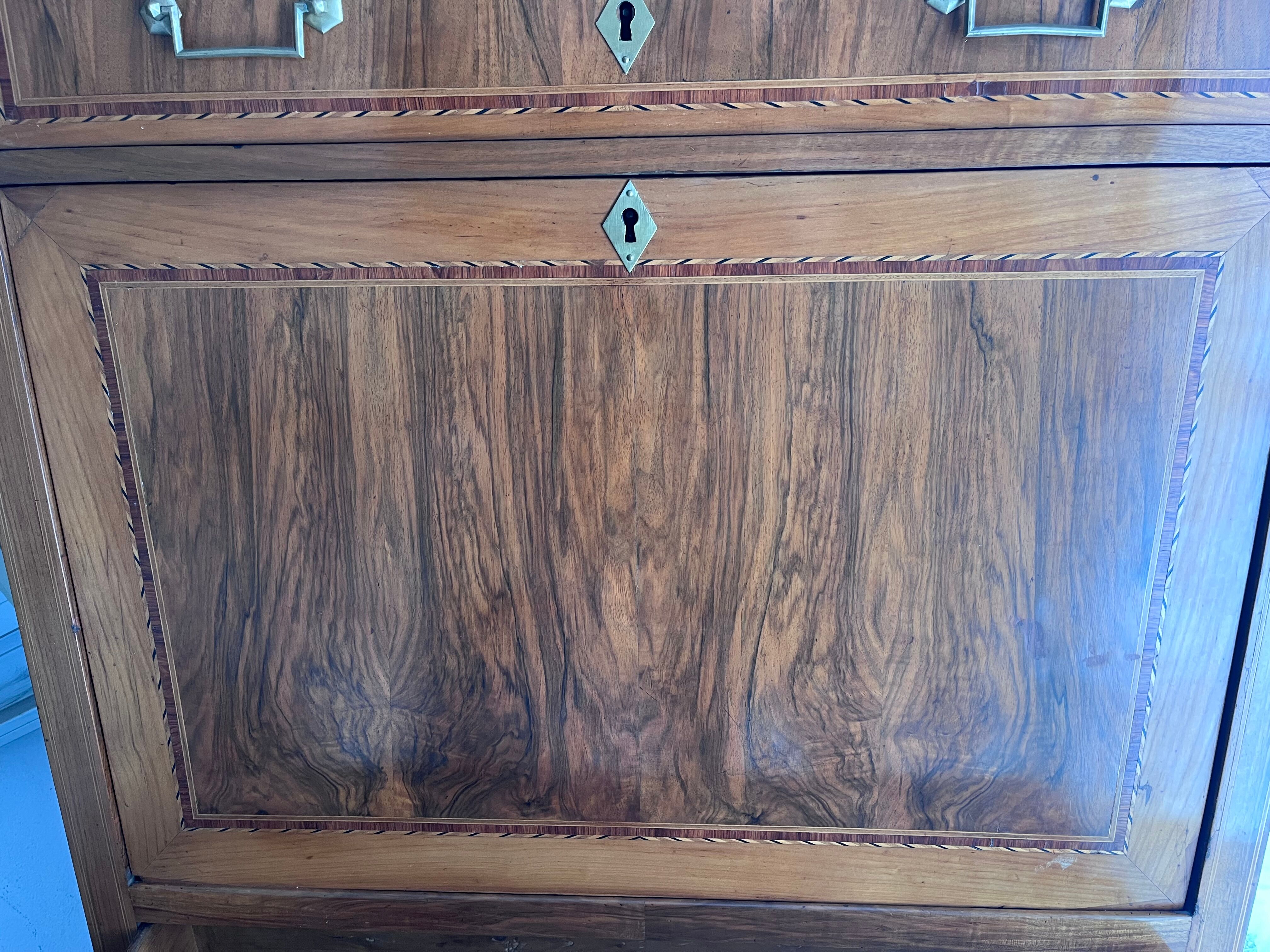 Art Deco secretary in wood and marquetry – 1930s