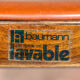6 Baumann chairs in cognac imitation leather, circa 1960