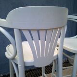 Set of 4 stools bistro in wood