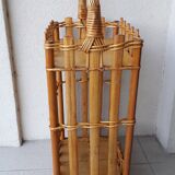 Rattan bottle bar