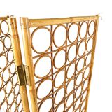 Bamboo room divider or folding screen, 1970s