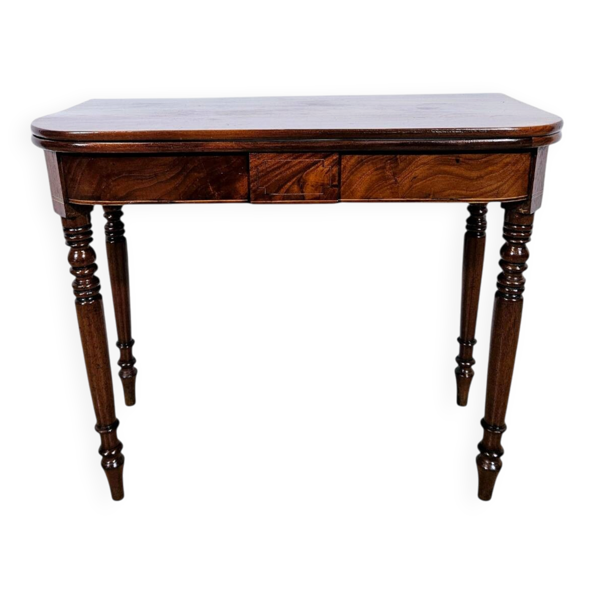 19th century Card Game Table - Mahogany, Biedermeier/Victorian style