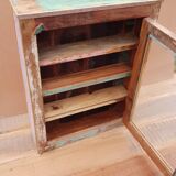 Polychrome teak display case