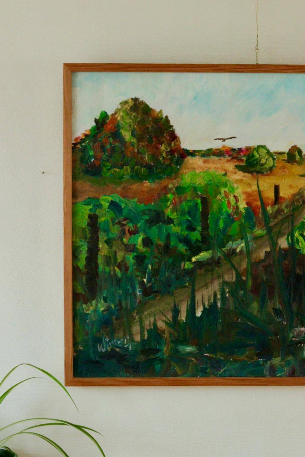 Oil on Swedish canvas "Autumn Landscape", Wimar 48