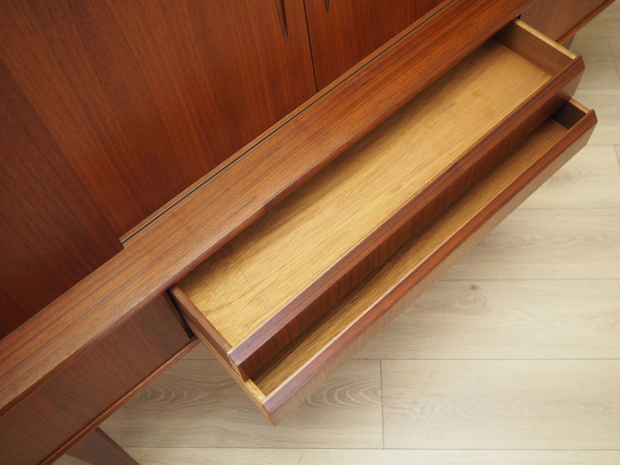 Teak highboard, Danish design, 1970s, production: Denmark