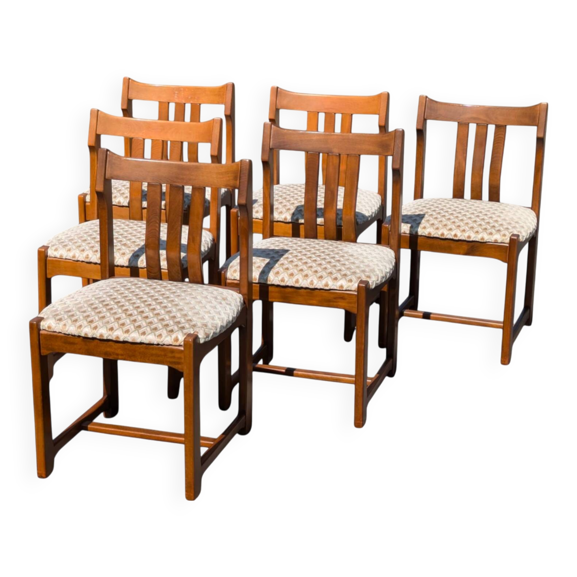Set of 6 Maison Regain chairs, Roche Bobois, vintage 1960