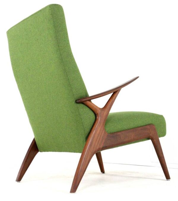 Fauteuil 'Overschie' - design moderne du milieu du siècle - entièrement restauré - design néerlandais