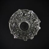 Unsigned Lalique Bacchantes vase in clear crystal, mid-20th century