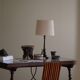 Antique Italian desk table, walnut and marble, Naples, 19th century.