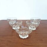 5 old champagne glasses