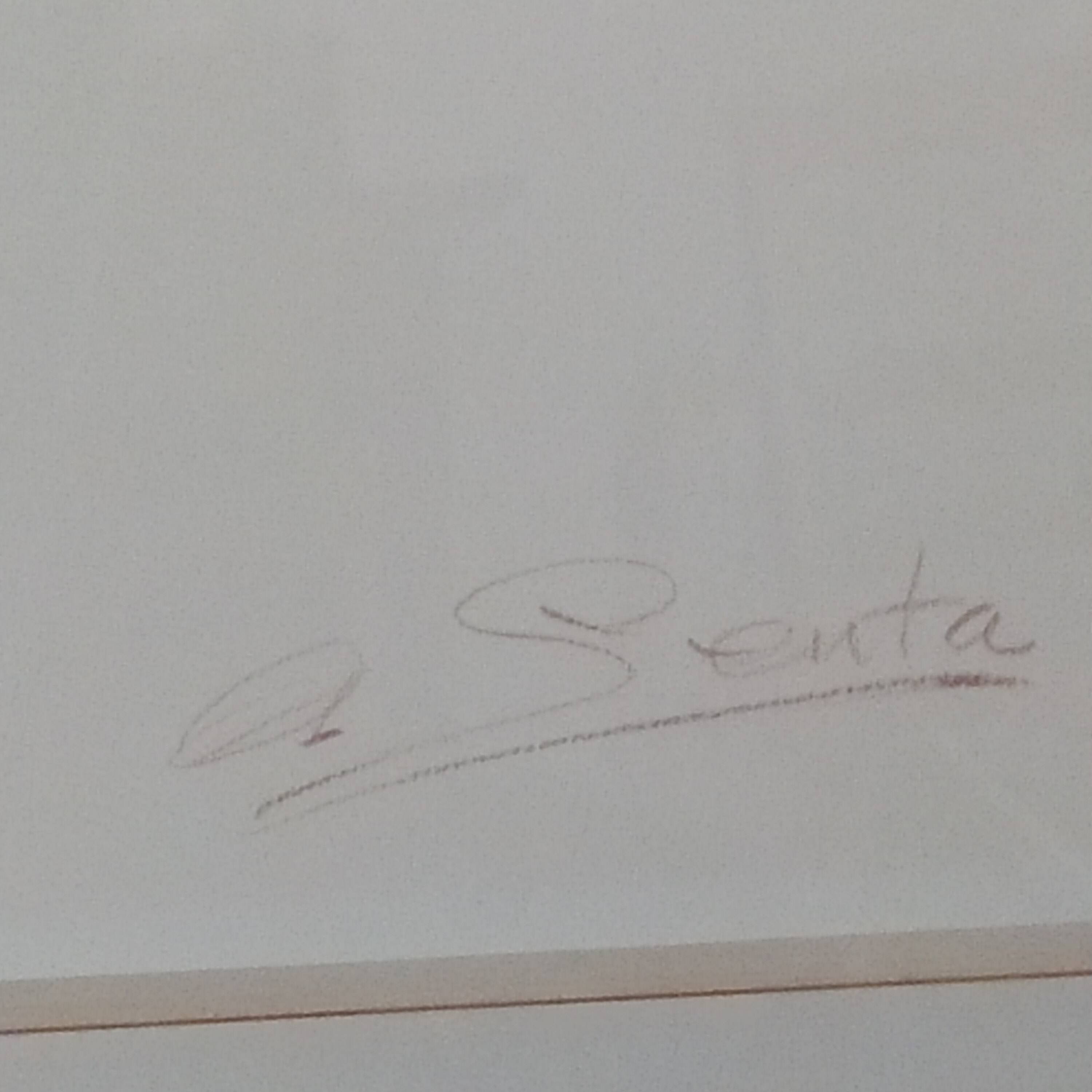 Female nude signed Albert Genta