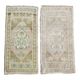 Set of 2 vintage handmade Turkish rugs 50x99 cm