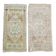 Set of 2 vintage handmade Turkish rugs 50x99 cm