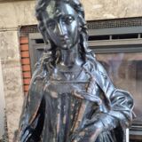 Notre dame des douleurs en fonte ancienne Statue religieuse