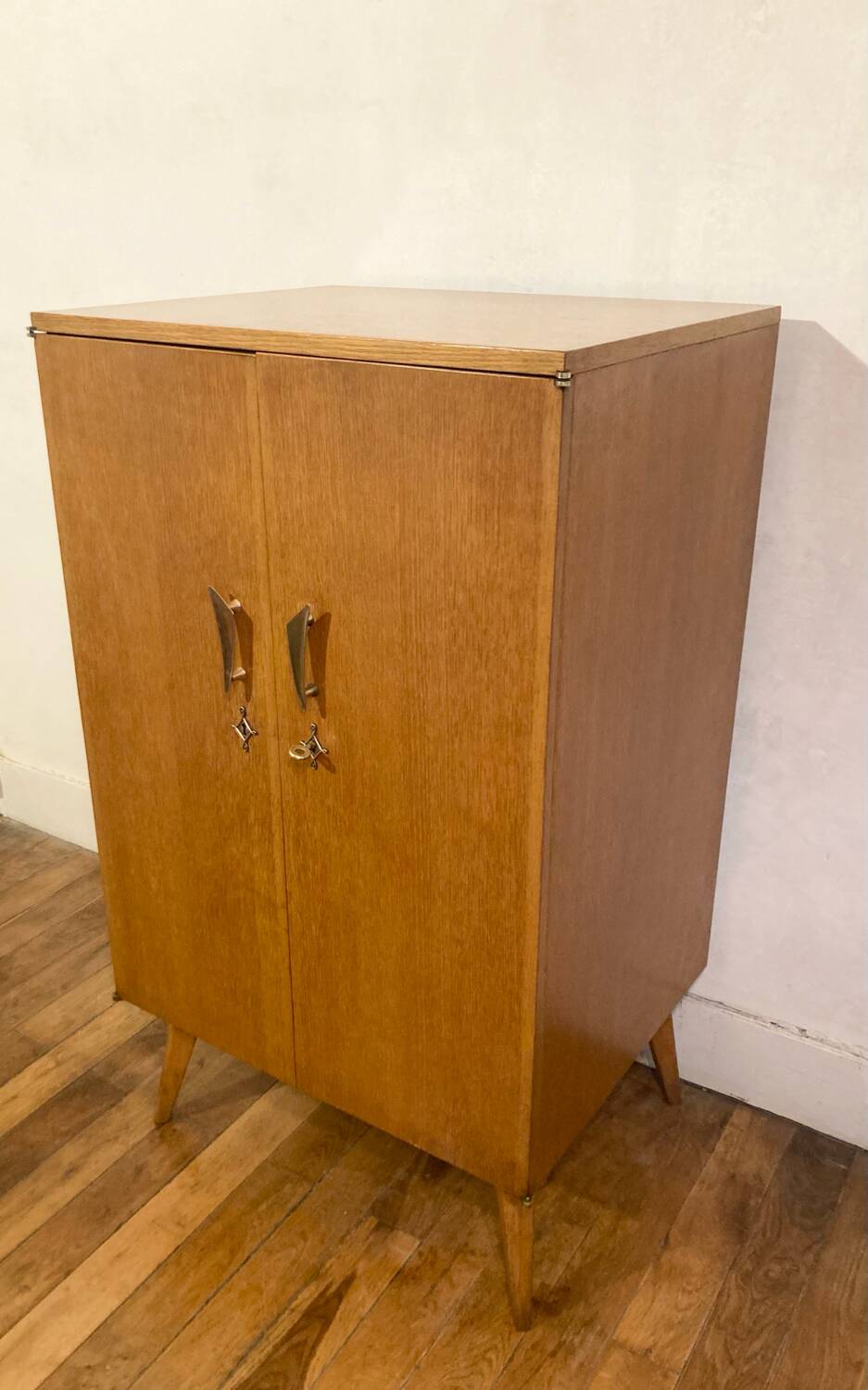 Vintage wardrobe with compass feet