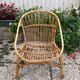 Fauteuil en rotin vintage