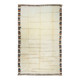 Modern Turkish Tulu Rug with Colorful Border. 100% Wool Custom Options Available