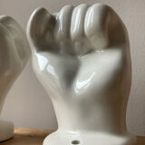 Vintage ceramic hand pair
