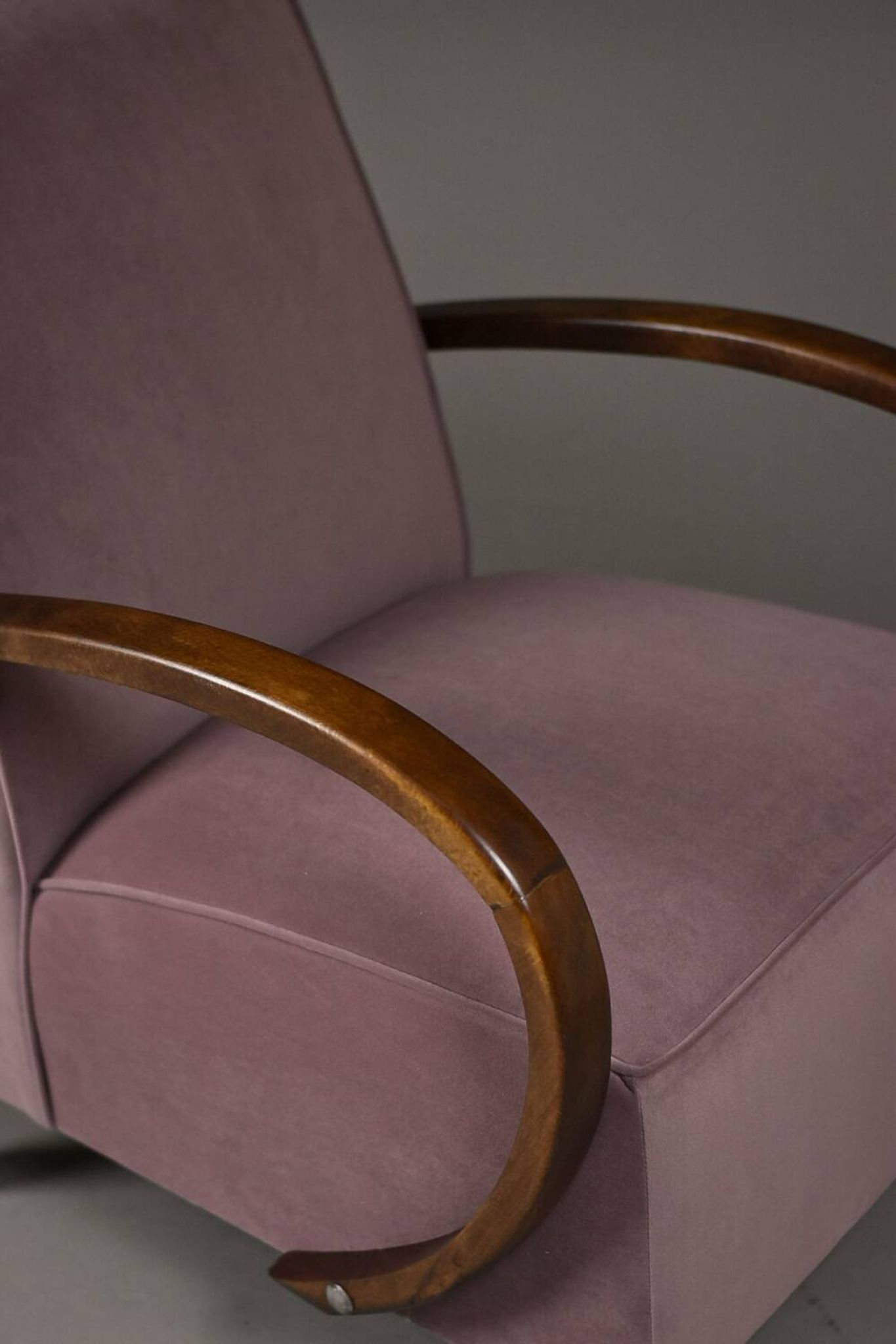 Art Deco Club Armchair, Fully Restored, Poland, 1930s