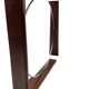Mid-century teak table / wall mirror / vanity, Italy 1960s