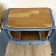 Chevet vintage bleu de nîmes et chêne