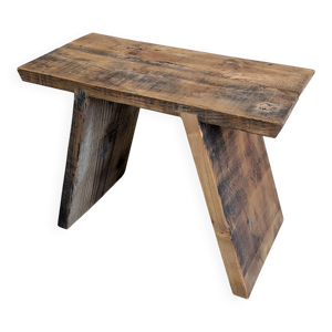 Banc / tabouret patine - brocante