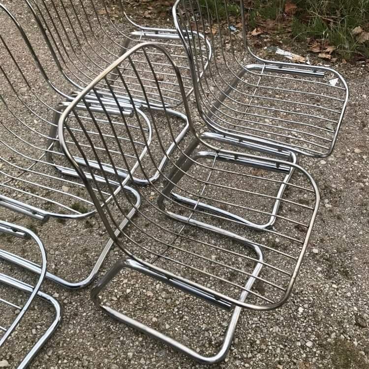 Set of six chairs gastone rinaldi