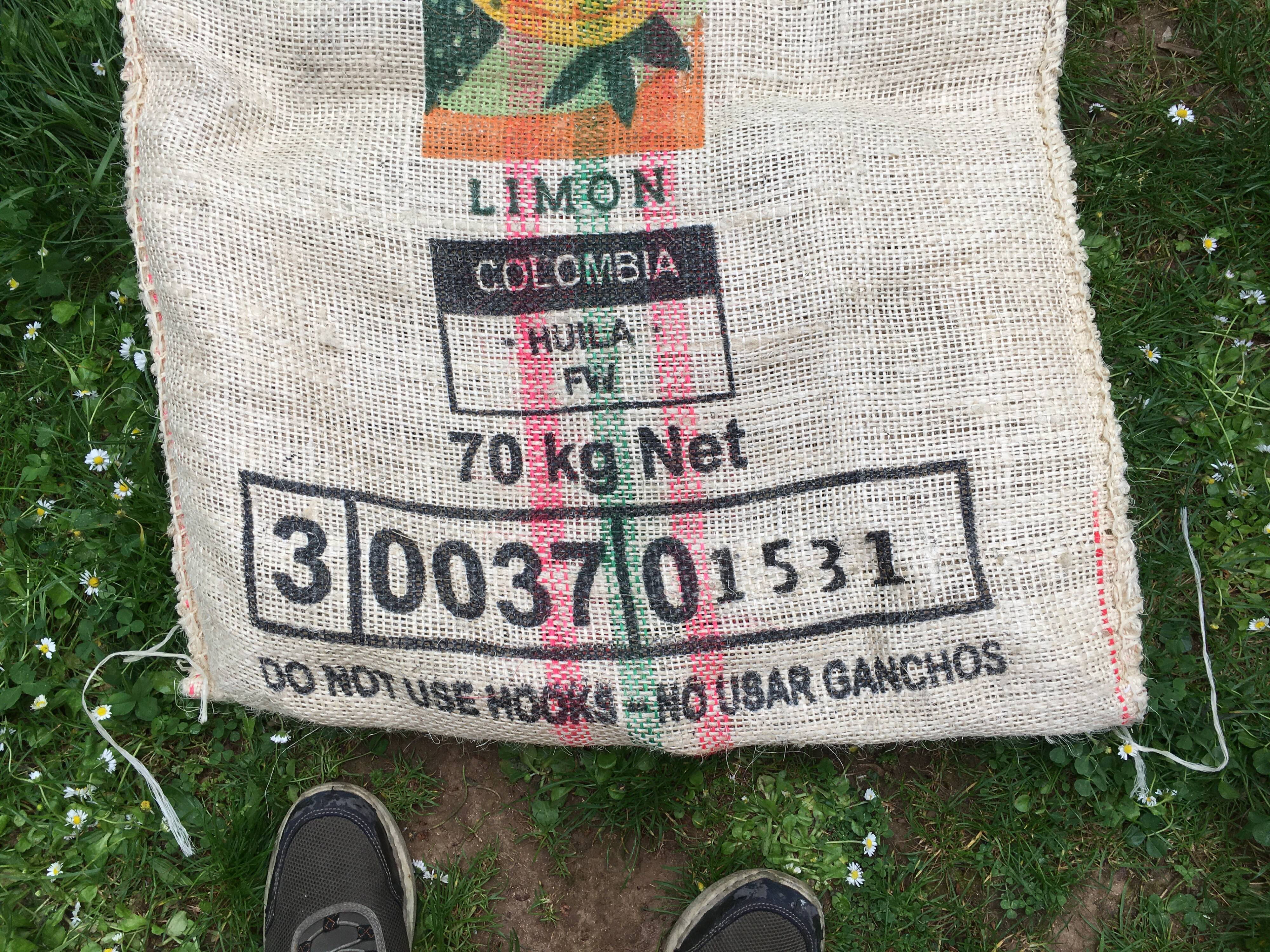 Sac toile de jute burla café Colombie Limo déco maison coussin relooking