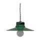 Enamelled industrial hanging lamp