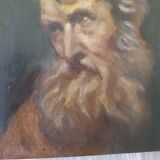 Oil on Panel portrait 1861 Spanish School