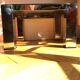 Chromed metal and smoked glass coffee table, 1980s.