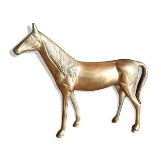 Brass horse