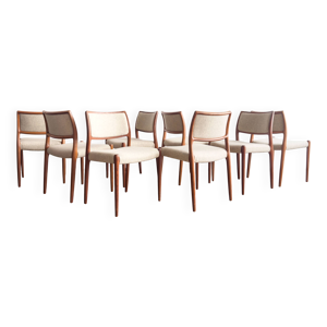 Lot de 8 chaises # 80