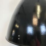 Black industrial factory lamp from Elektrosvit, 1960s